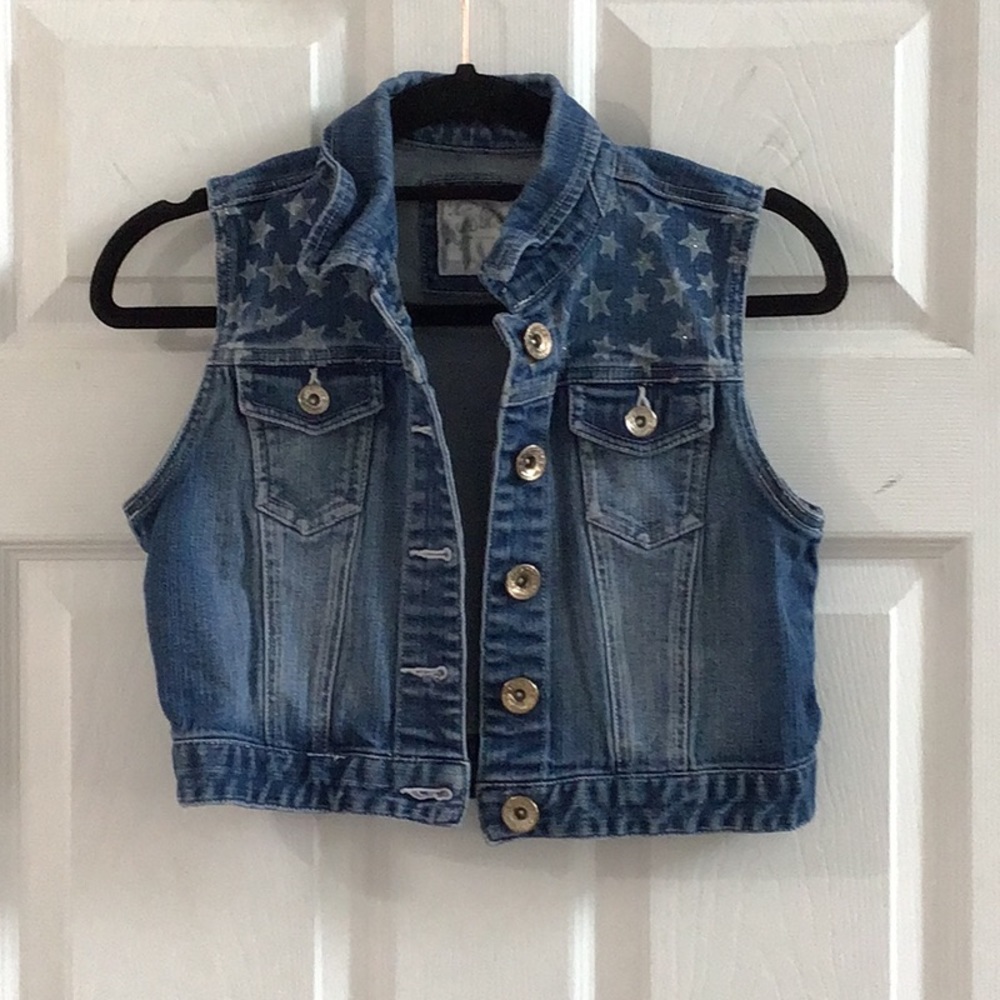 JUSTICE denim vest!